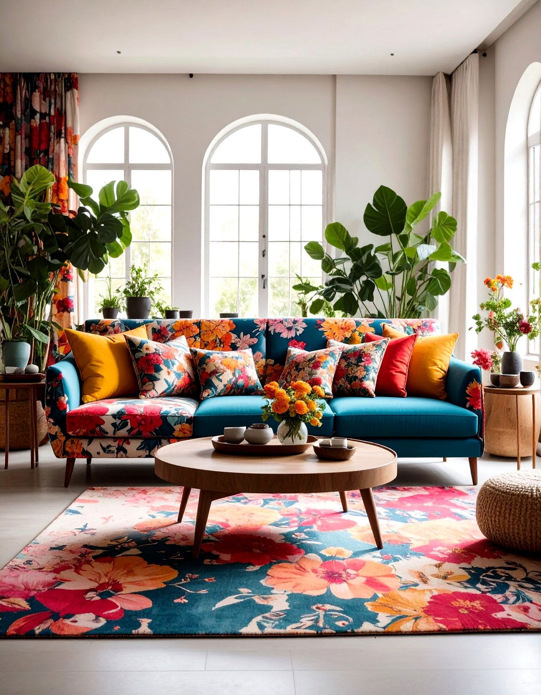 Bold Pattern Maximalist Sofas - 24 Living Room Couch Ideas