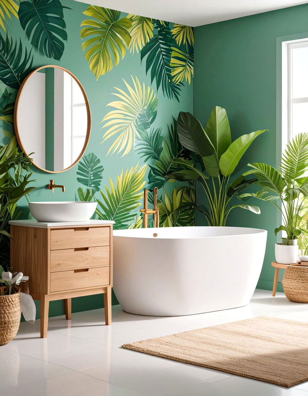 Bold Wallpaper Feature Walls - 24 Bathroom Wall Ideas