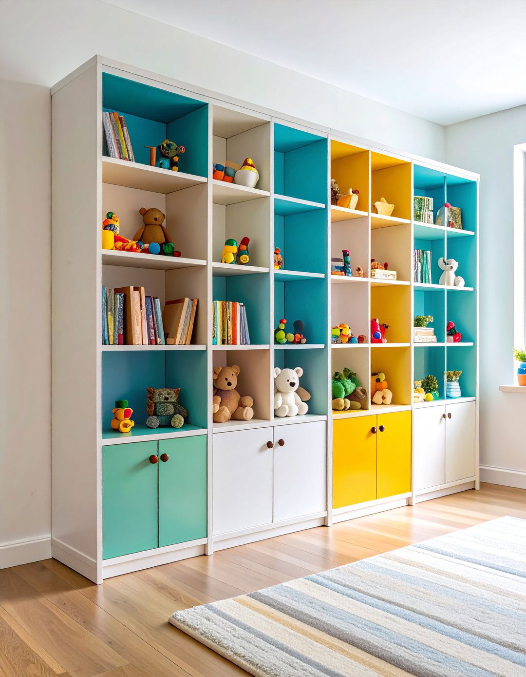 Bookcase Room Dividers - 24 Playroom Storage Ideas
