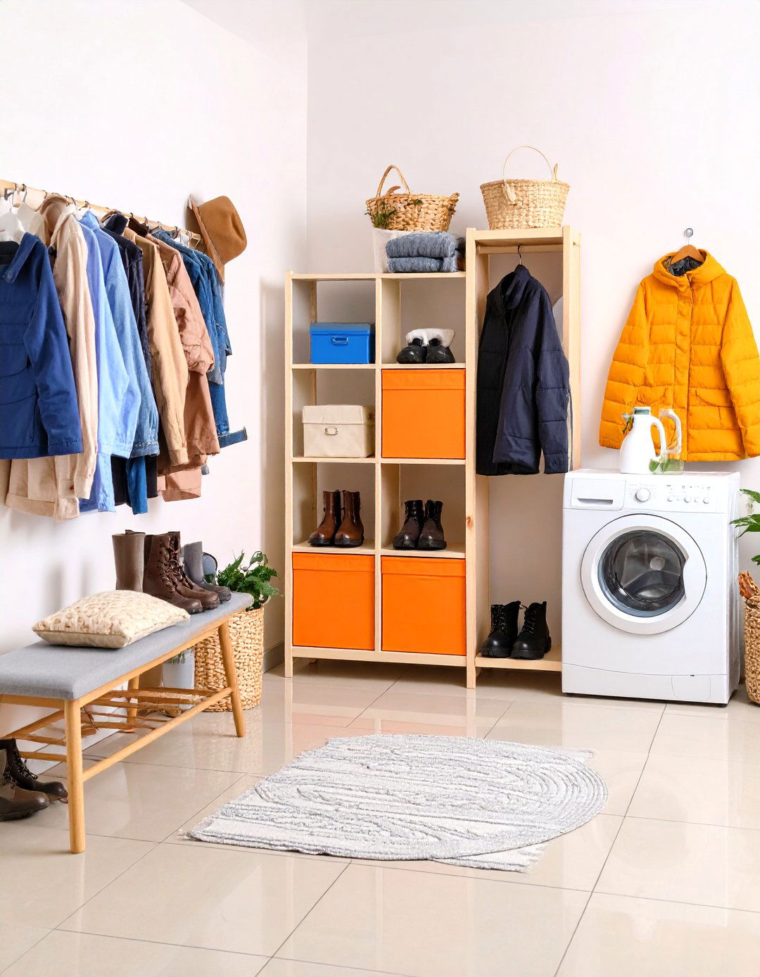 Boot Room Utility Combination - 24 Utility Room Ideas
