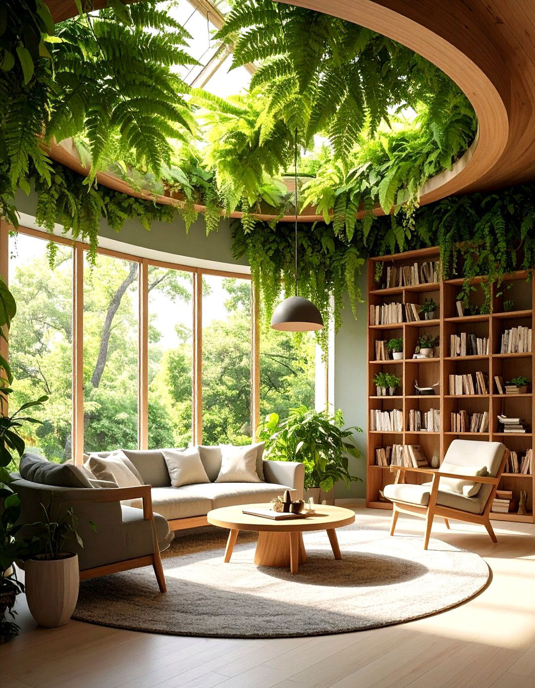 Botanical Fern Ceiling Gardens - 24 Ceiling Wallpaper Ideas