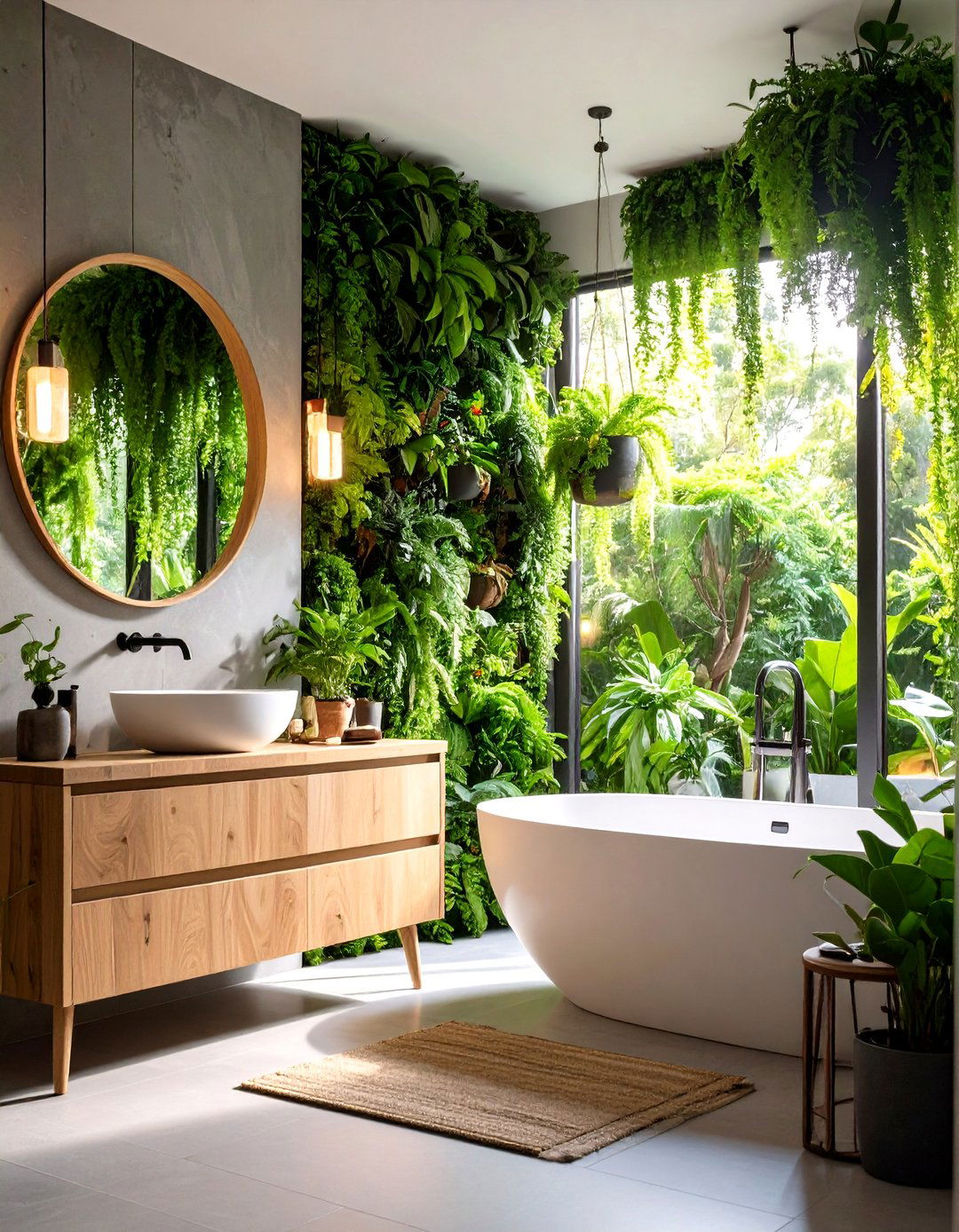 Botanical Garden Bathroom - 24 Aesthetic Bathroom Ideas