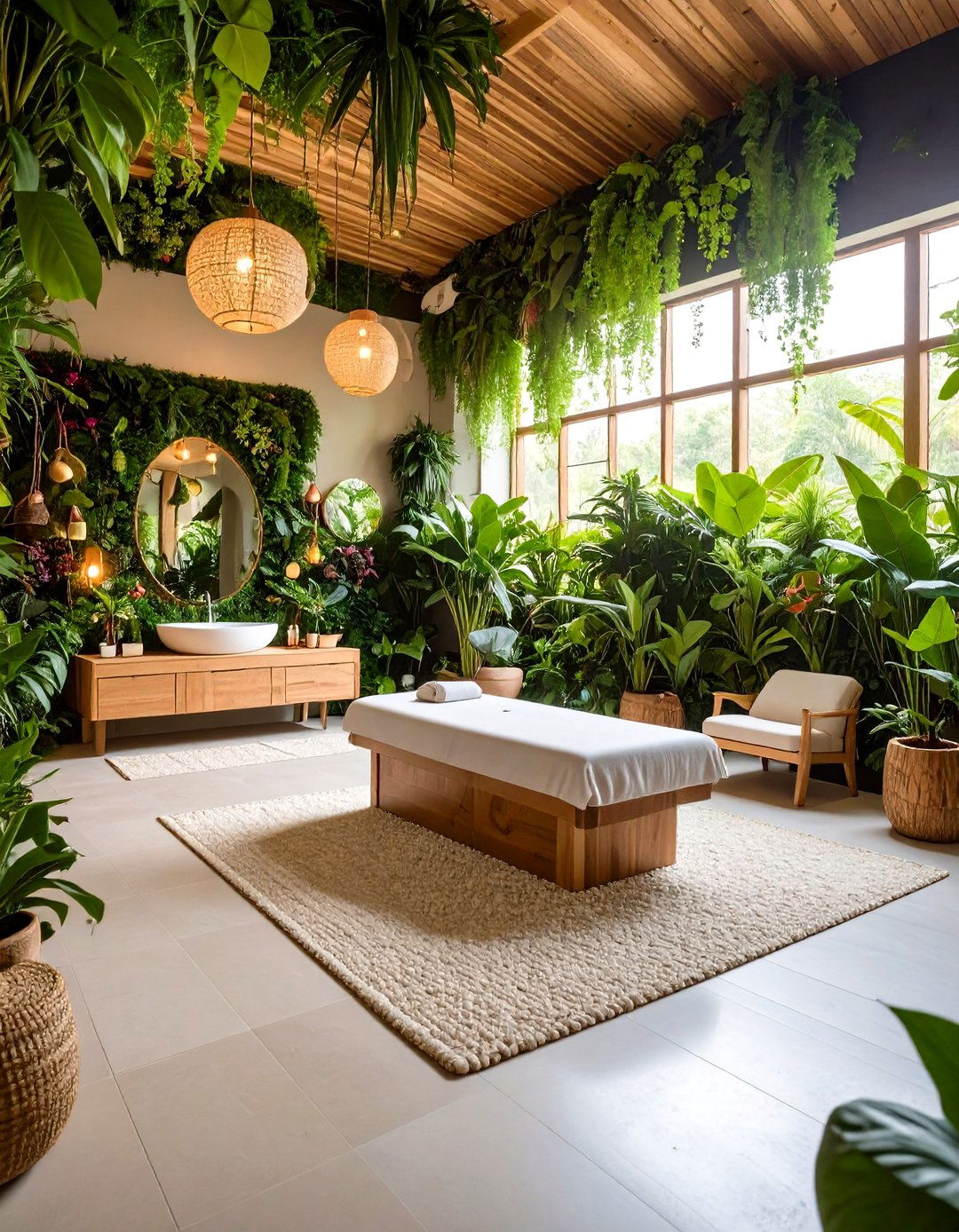 Botanical Garden Facial Sanctuary - 24 Facial Room Ideas