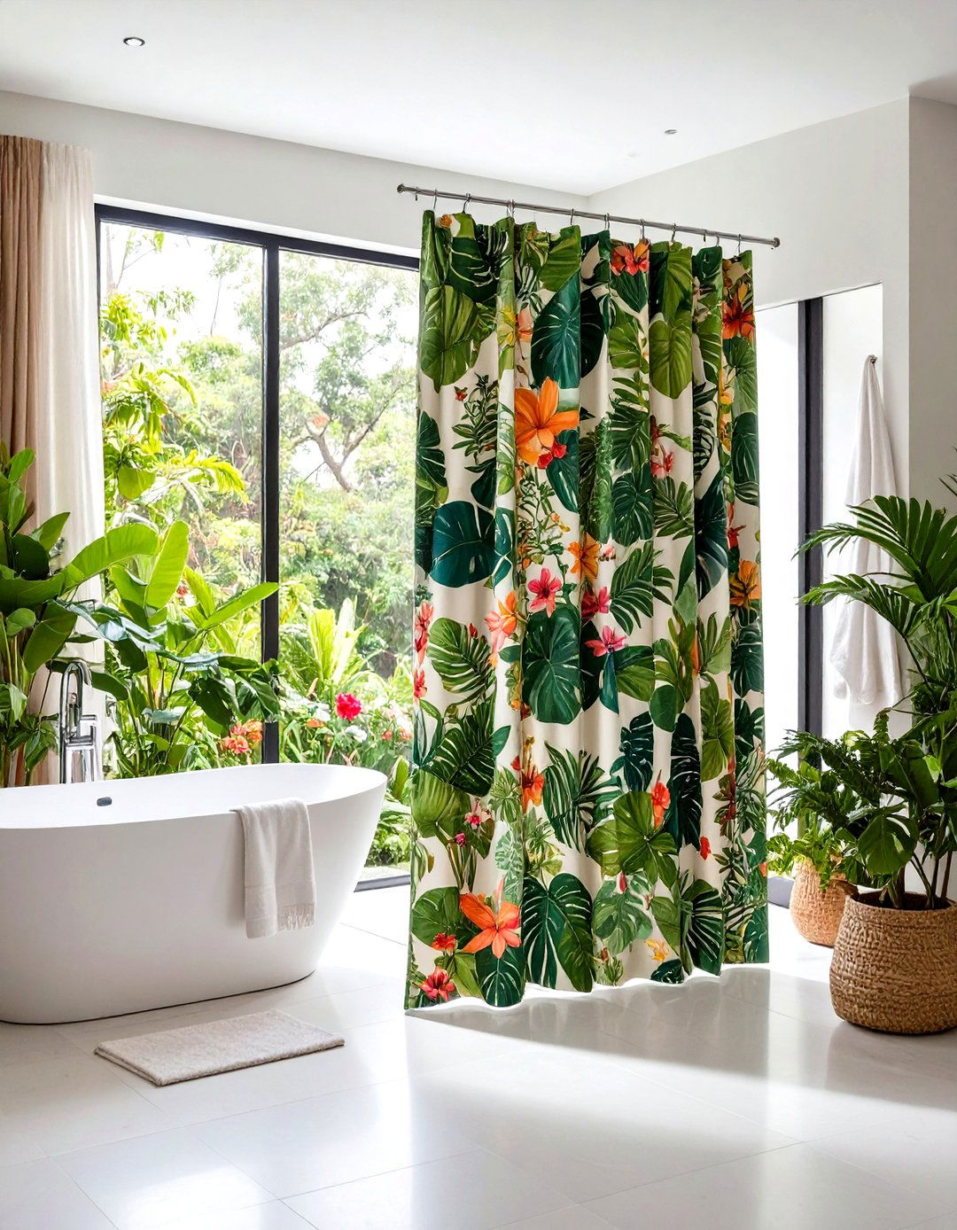 Botanical Garden Shower Curtains - 24 Shower Curtain Ideas
