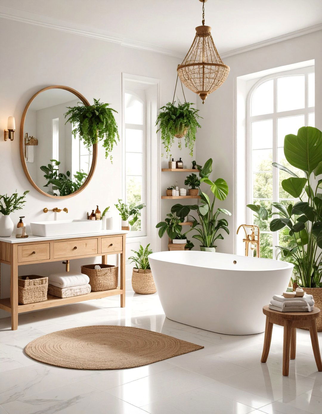 Botanical Illustration Science Plates - 24 Bathroom Art Ideas