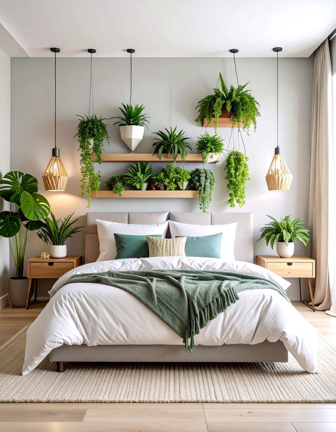 Botanical Living Wall Display - 24 Blank Wall Ideas