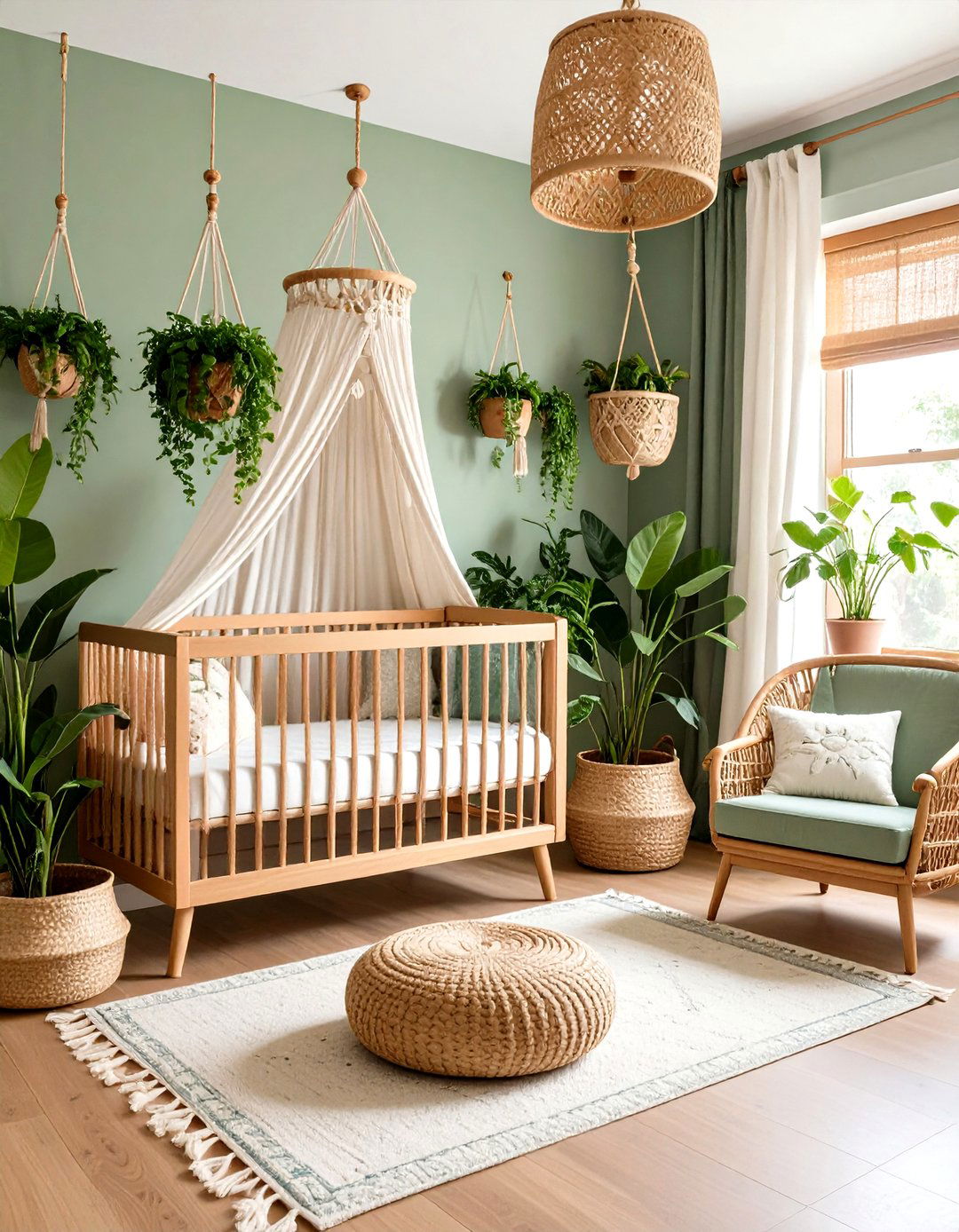 Botanical Paradise Boho Nursery Design - 24 Boho Nursery Ideas