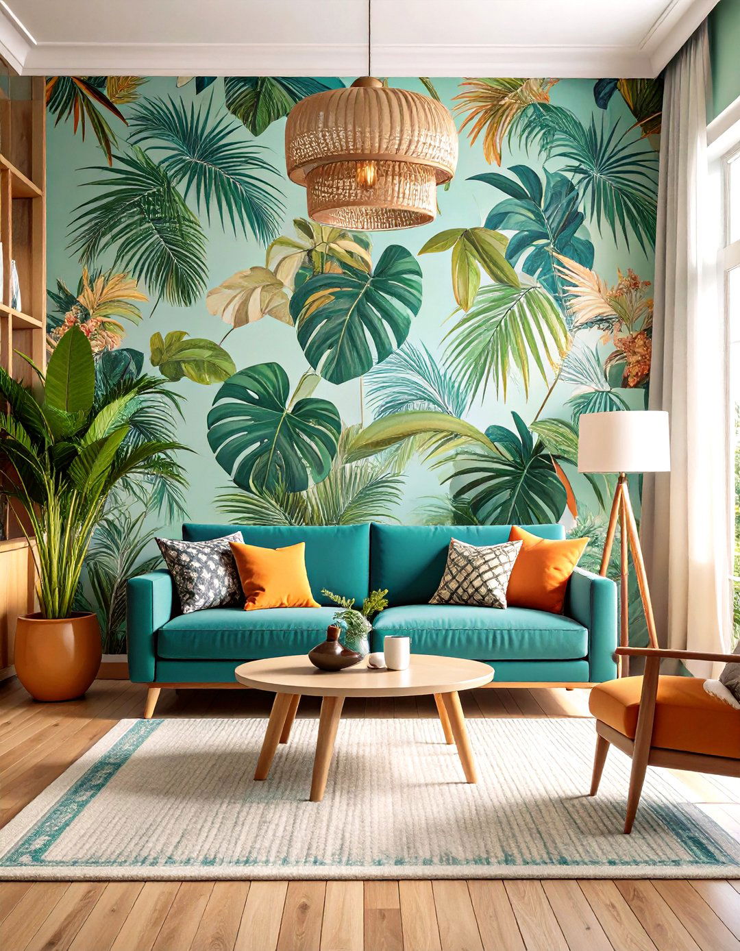 Botanical Print Living Room Wallpaper - 24 Living Room Wallpaper Ideas