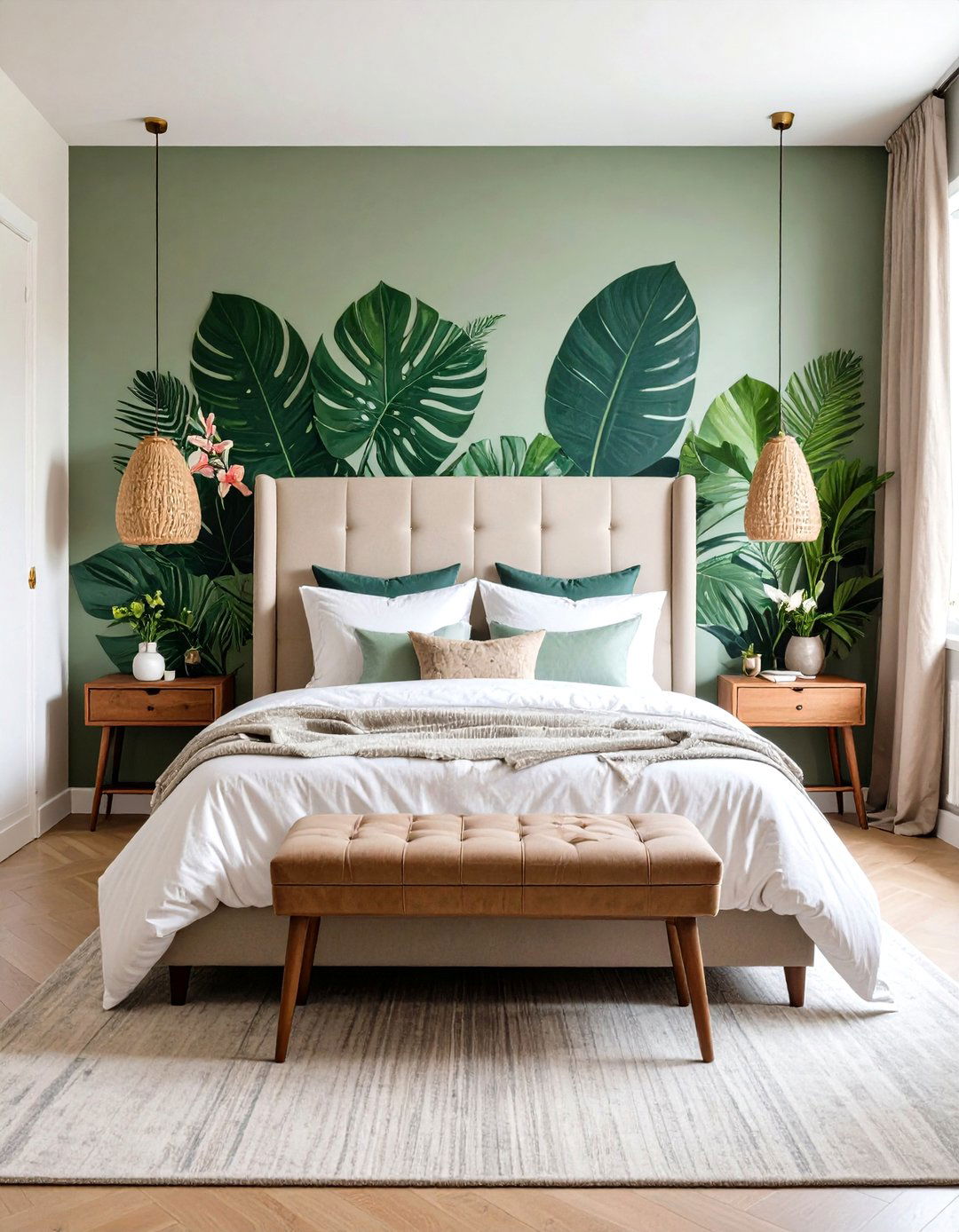 Botanical Wall Murals - 24 Large Wall Decor Ideas