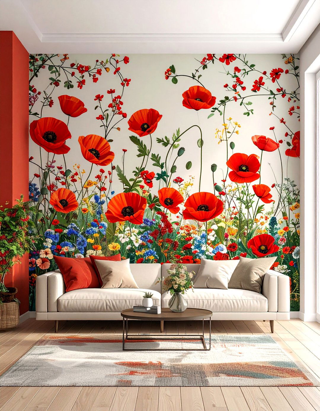 Botanical Wallpaper Feature Walls - 24 Art Nouveau Interior Design Ideas