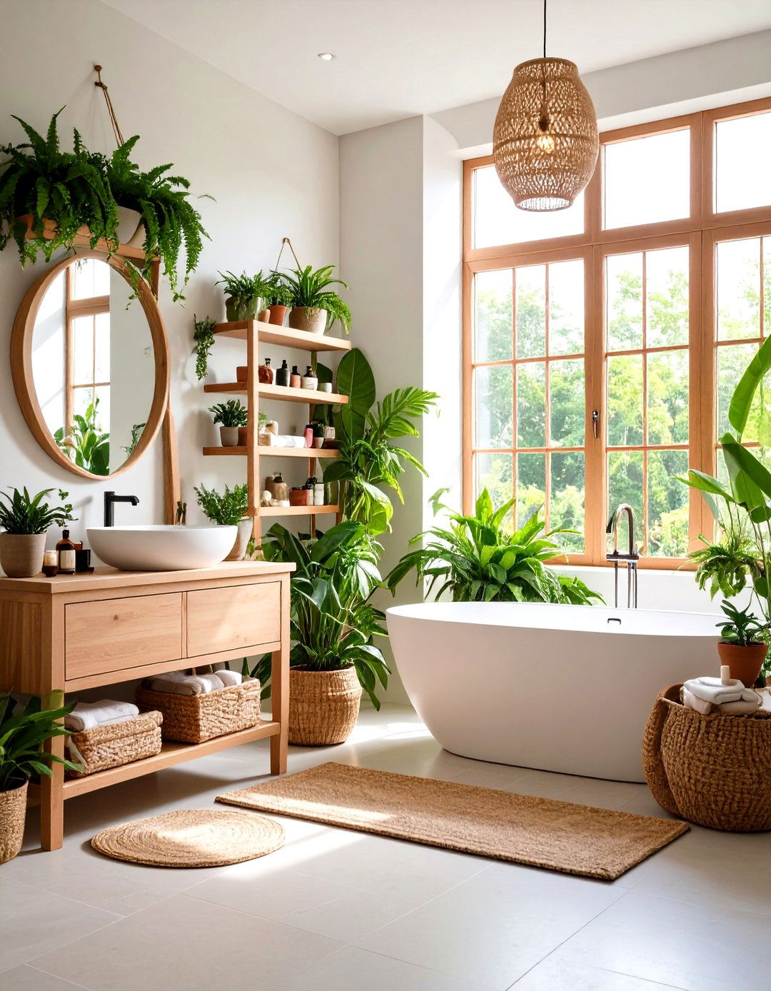 Botanical Window Garden - 24 Romantic Bathroom Ideas