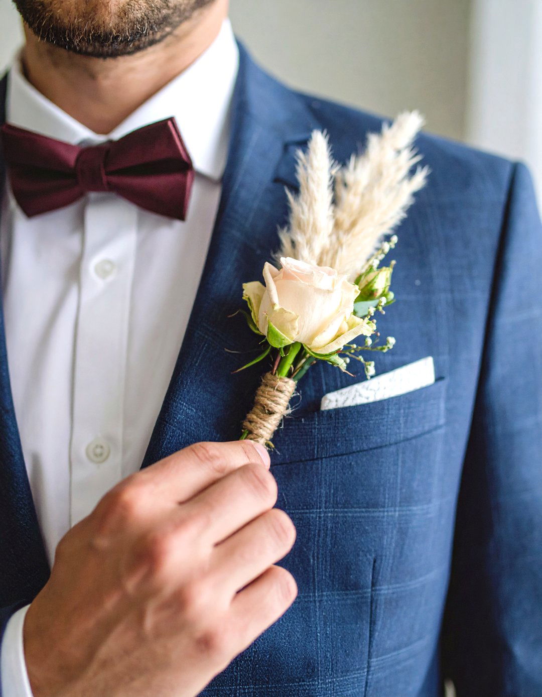 Boutonniere Alternatives - 24 Pampas Grass Wedding Decor Ideas