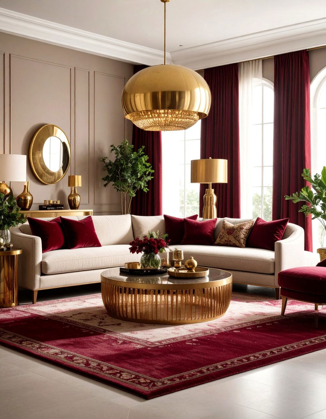 Brass Accent Luxe - 24 Gypsy Bohemian Living Room Ideas