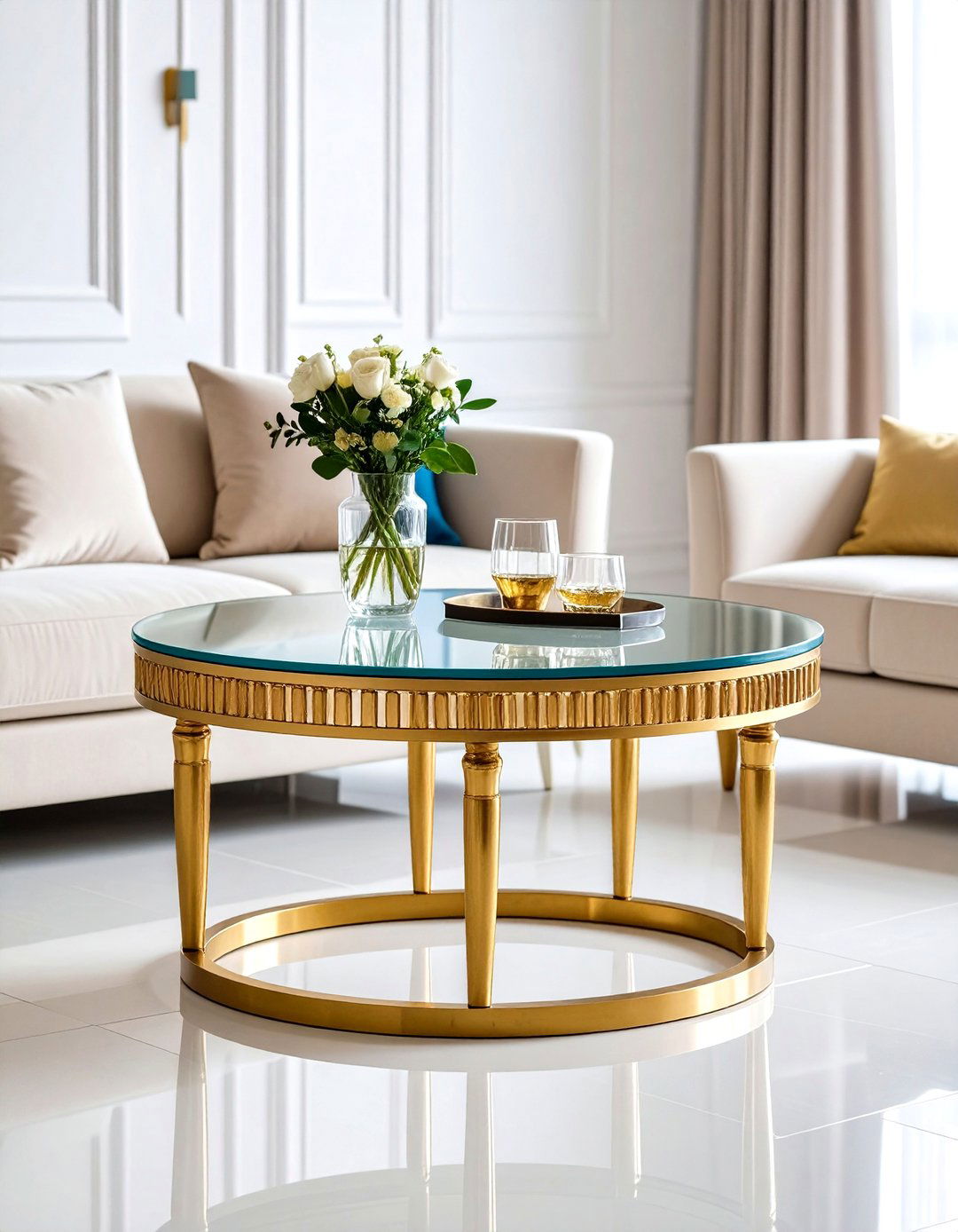 Brass And Glass Cocktail Tables - 24 Living Room Furniture Ideas