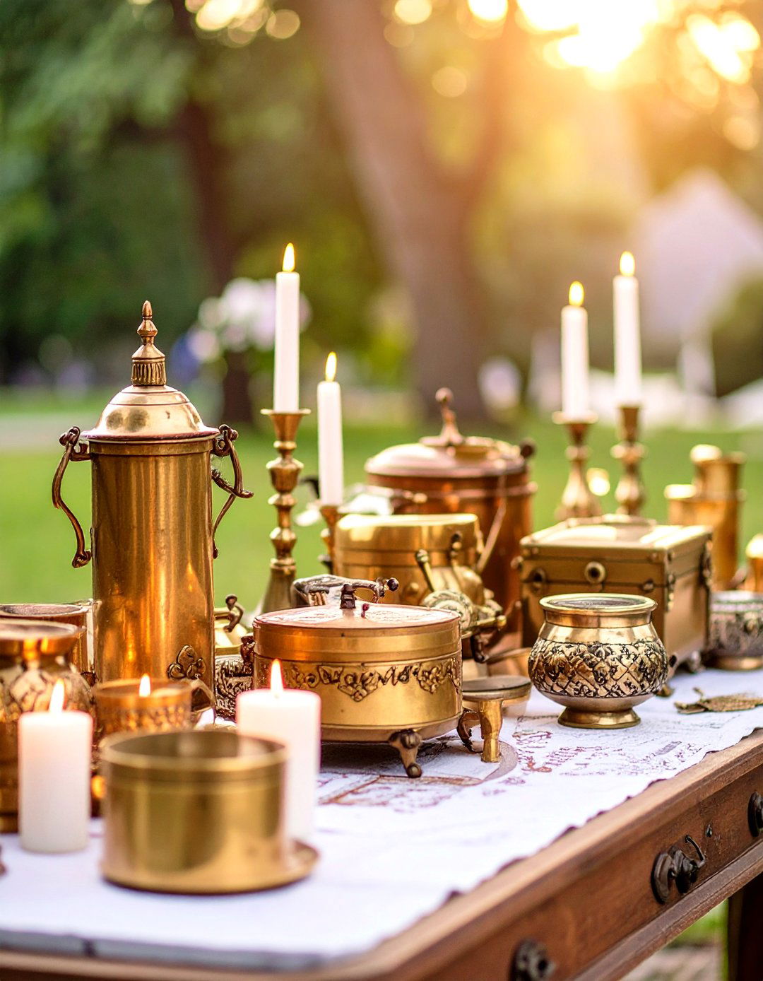 Brass Antique Treasure Hunt Adventure - 24 21th Wedding Anniversary Ideas
