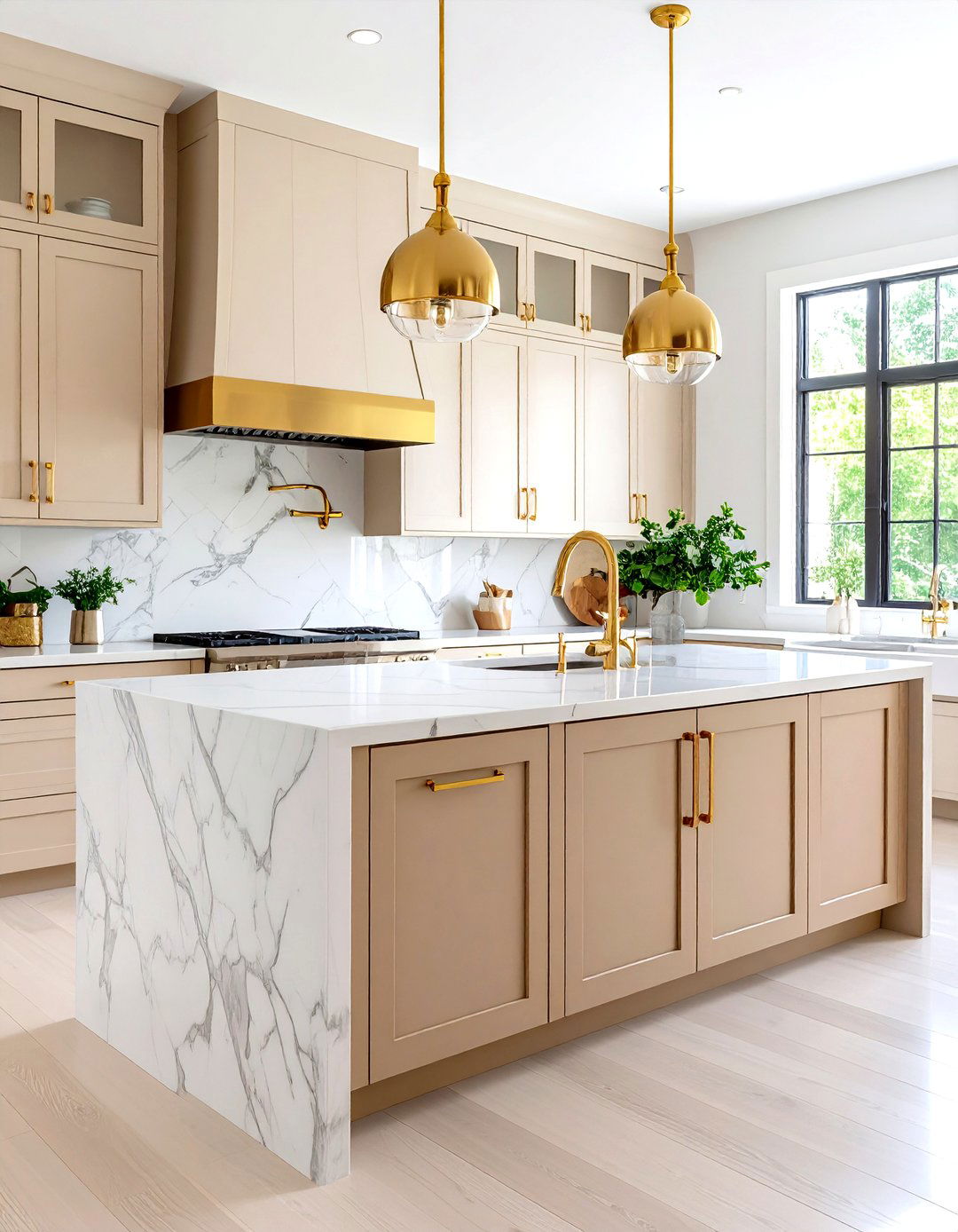 Brass Hardware Accent Scheme - 24 Nancy Meyers Interior Design Ideas