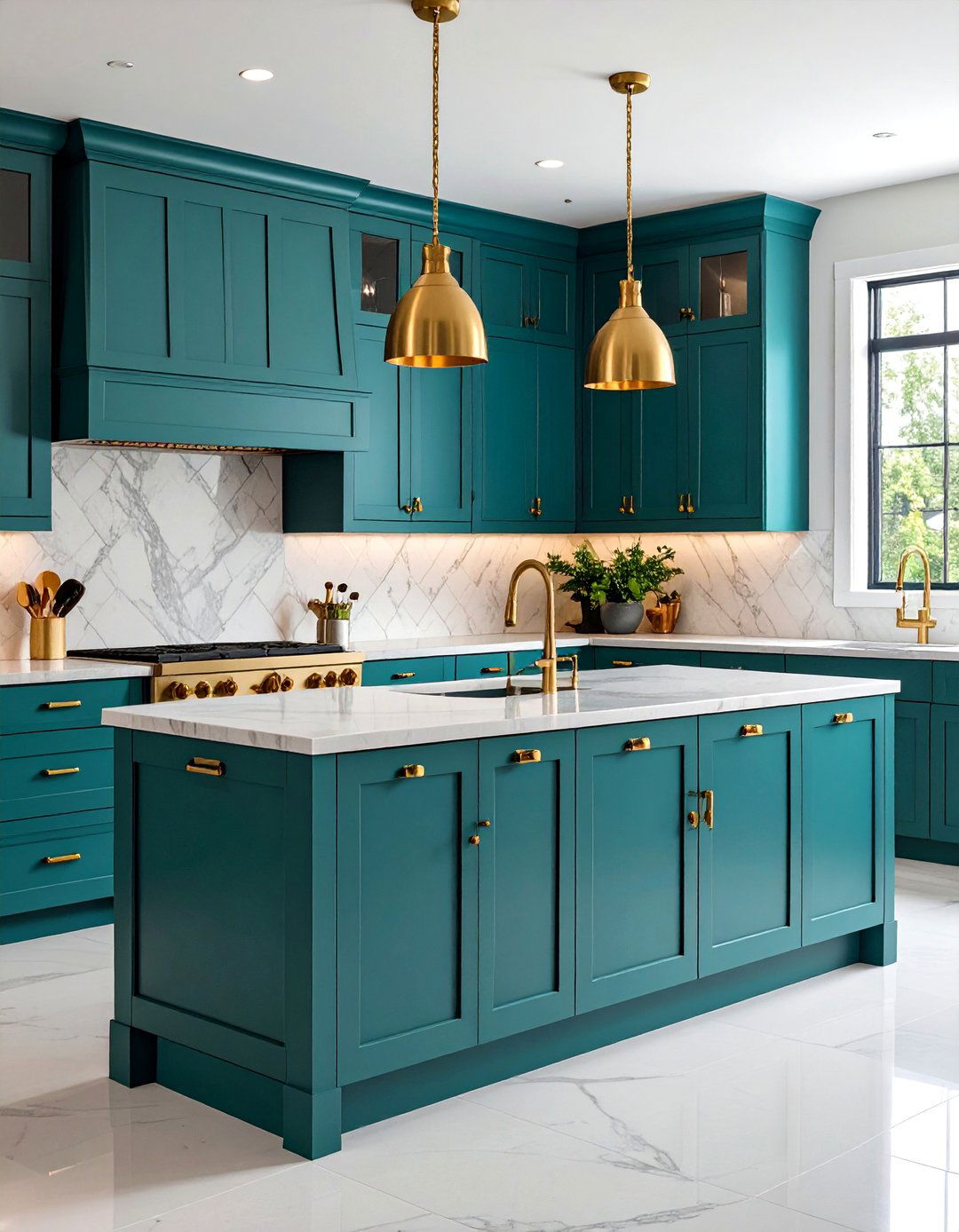 Brass Hardware Kitchen - 24 1980s Kitchen Ideas