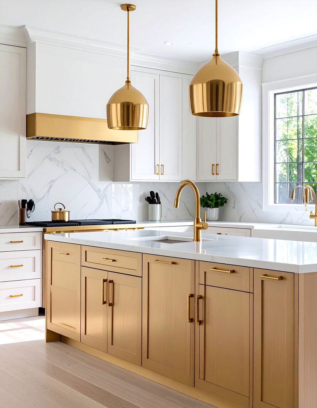 Brass Hardware and Fixtures - 24 Art Deco Kitchen Ideas