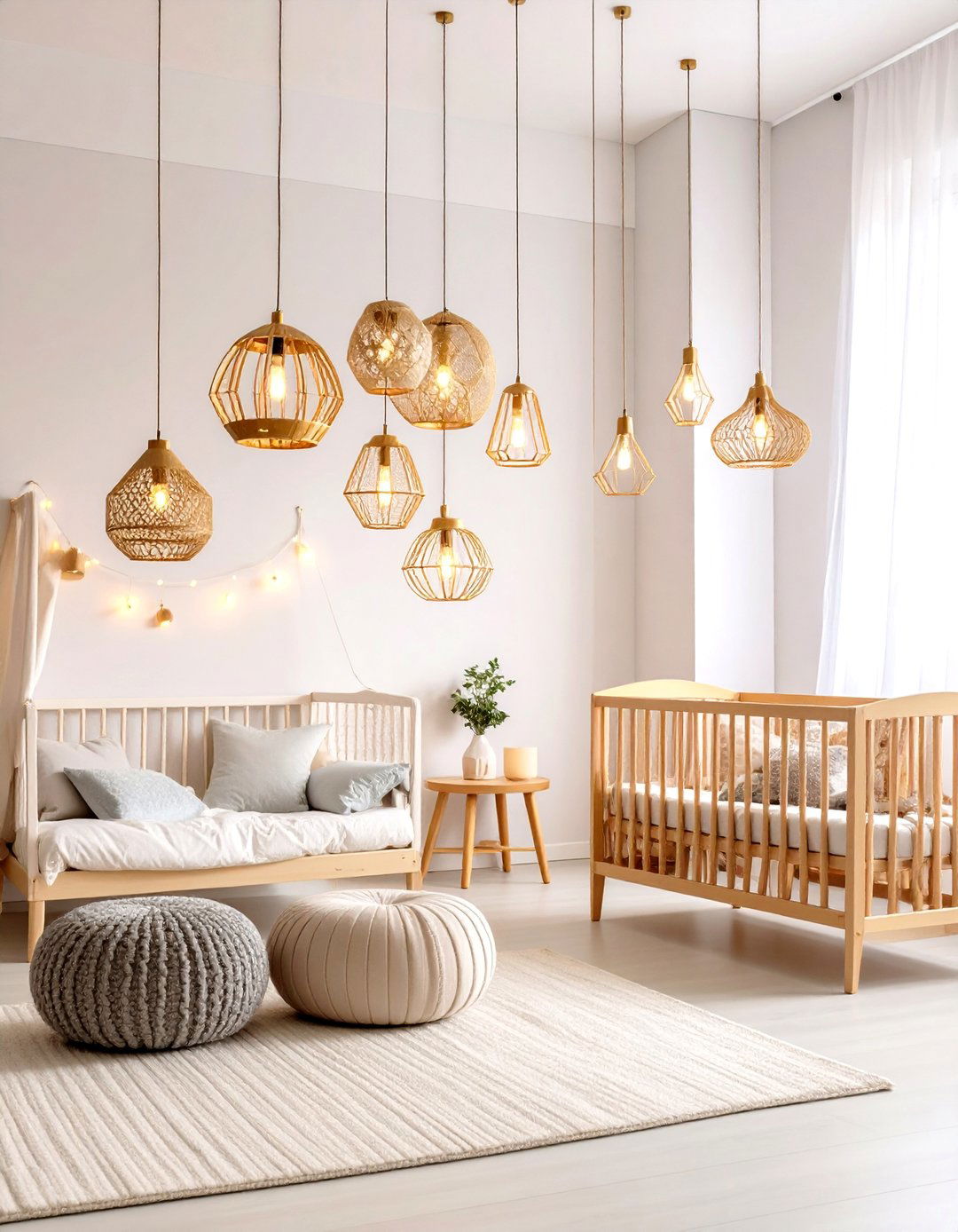 Brass Pendant Lighting Gallery - 24 Mid-century Modern Nursery Ideas