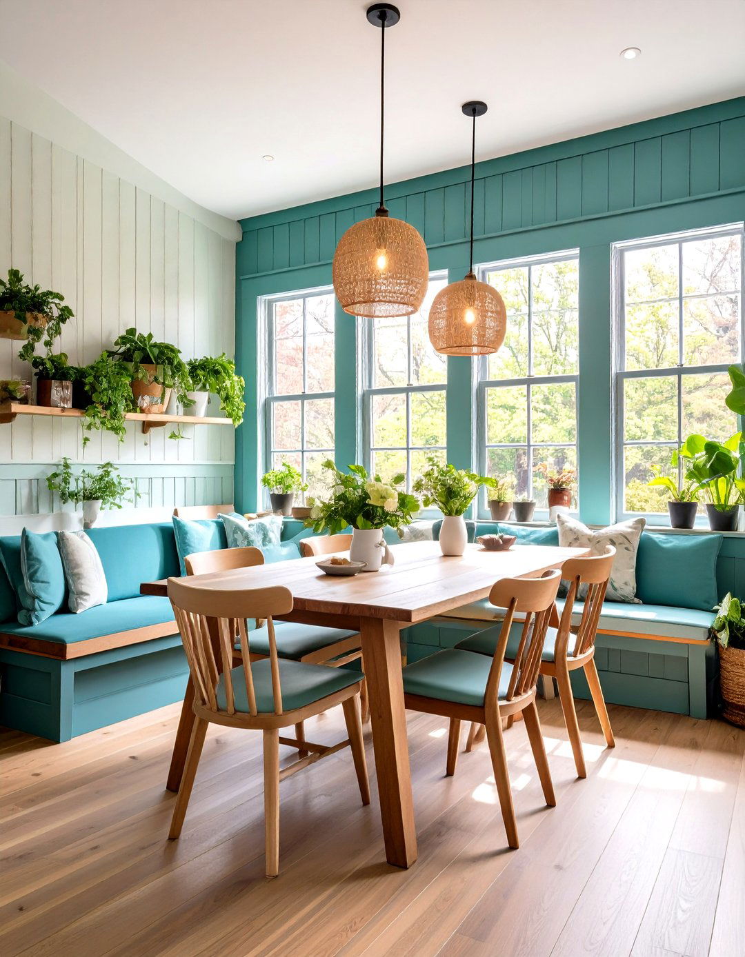 Breakfast Nook Cozy Corner - 24 Board and Batten Wall Ideas