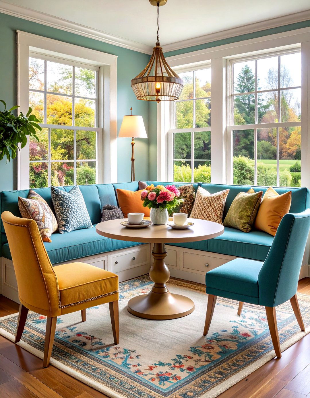 Breakfast Nook Cozy Corner - 24 70s Kitchen Ideas