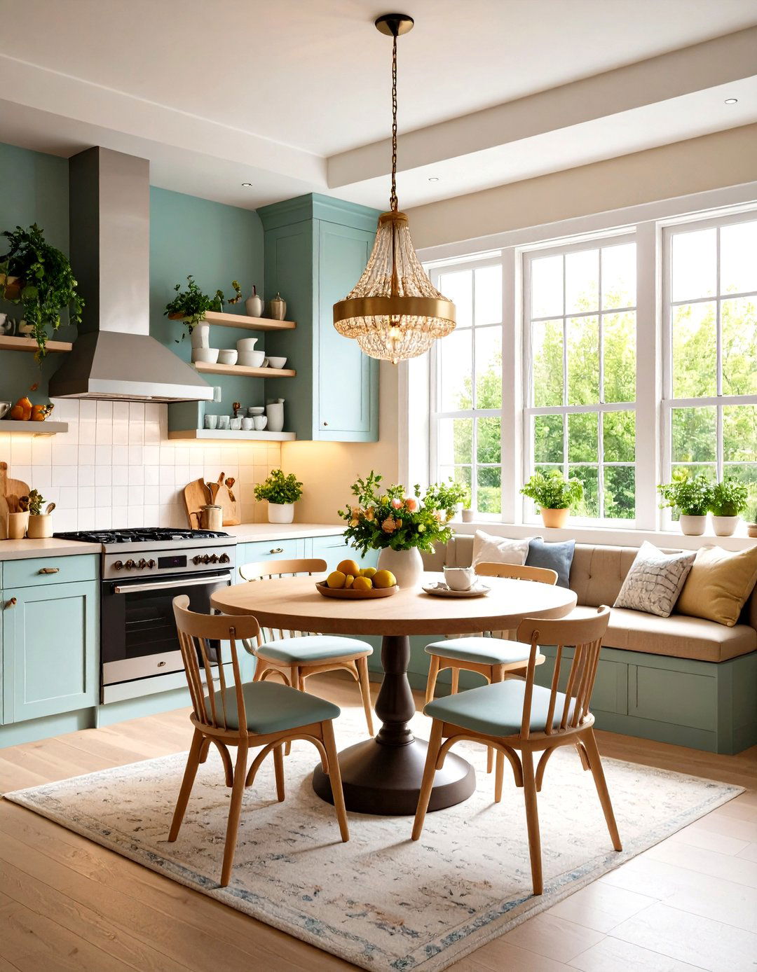 Breakfast Nook Intimate Lighting - 24 Kitchen Lighting Ideas