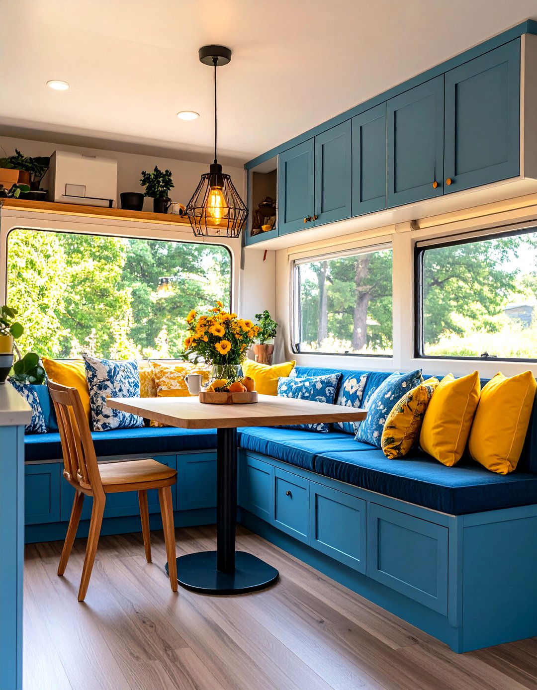 Breakfast Nook Seating - 24 Mobile Home Kitchen Ideas