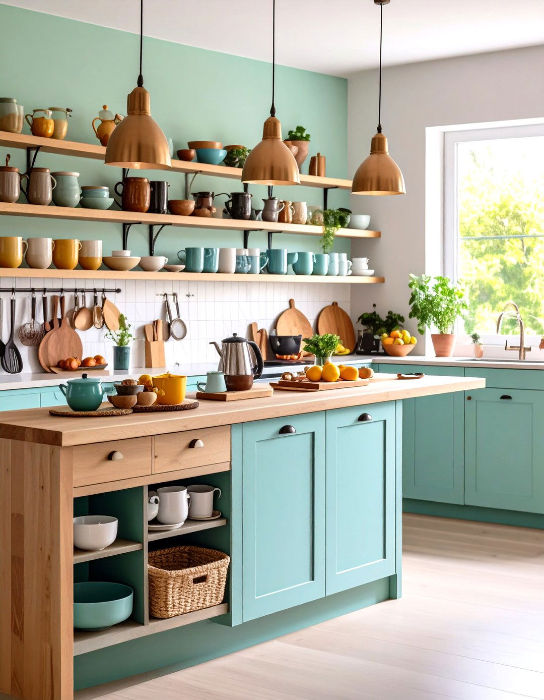 Breakfast Station Organization - 24 Kitchen Island Storage Ideas