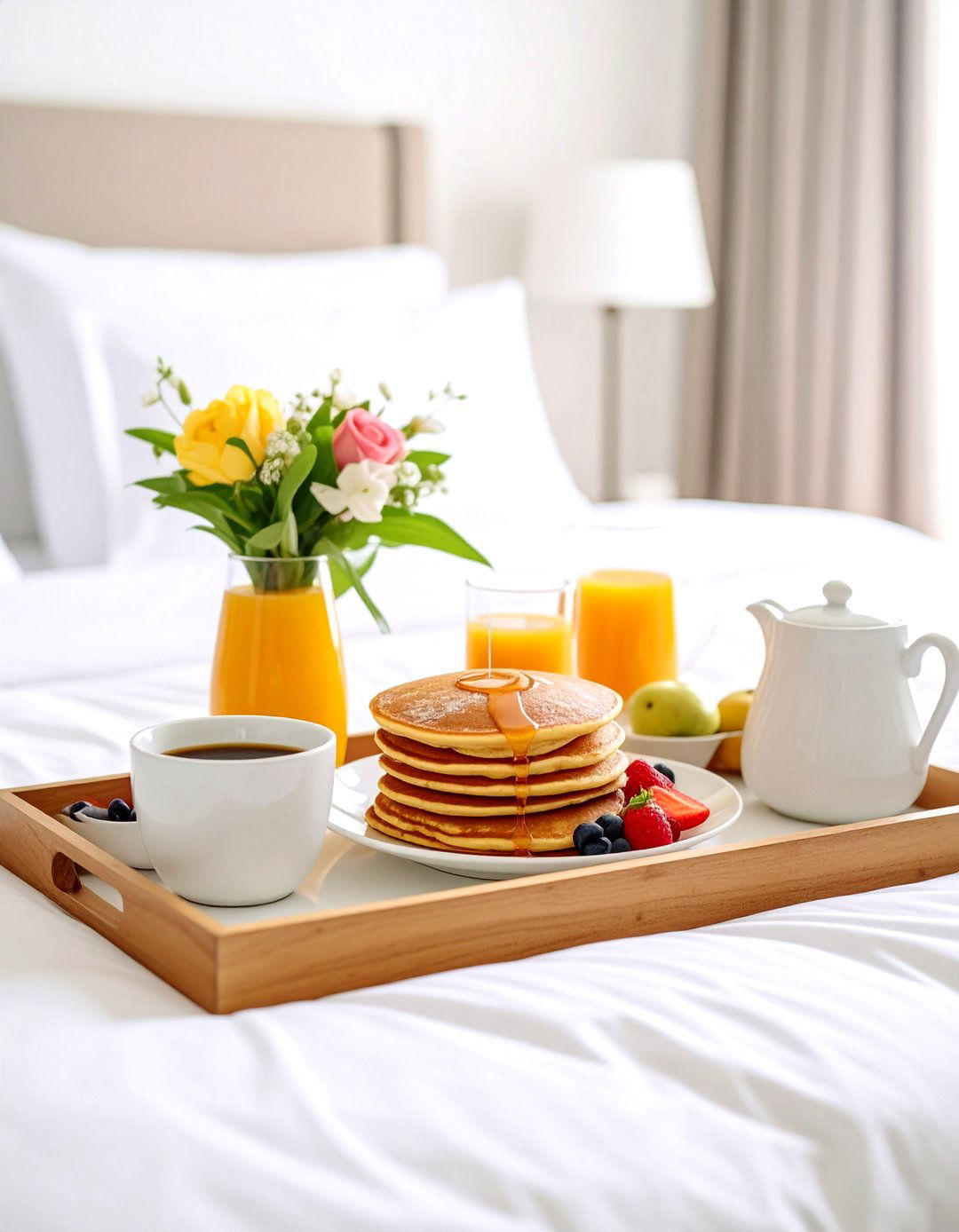 Breakfast in Bed Luxury Set - 24 Gift Basket Ideas