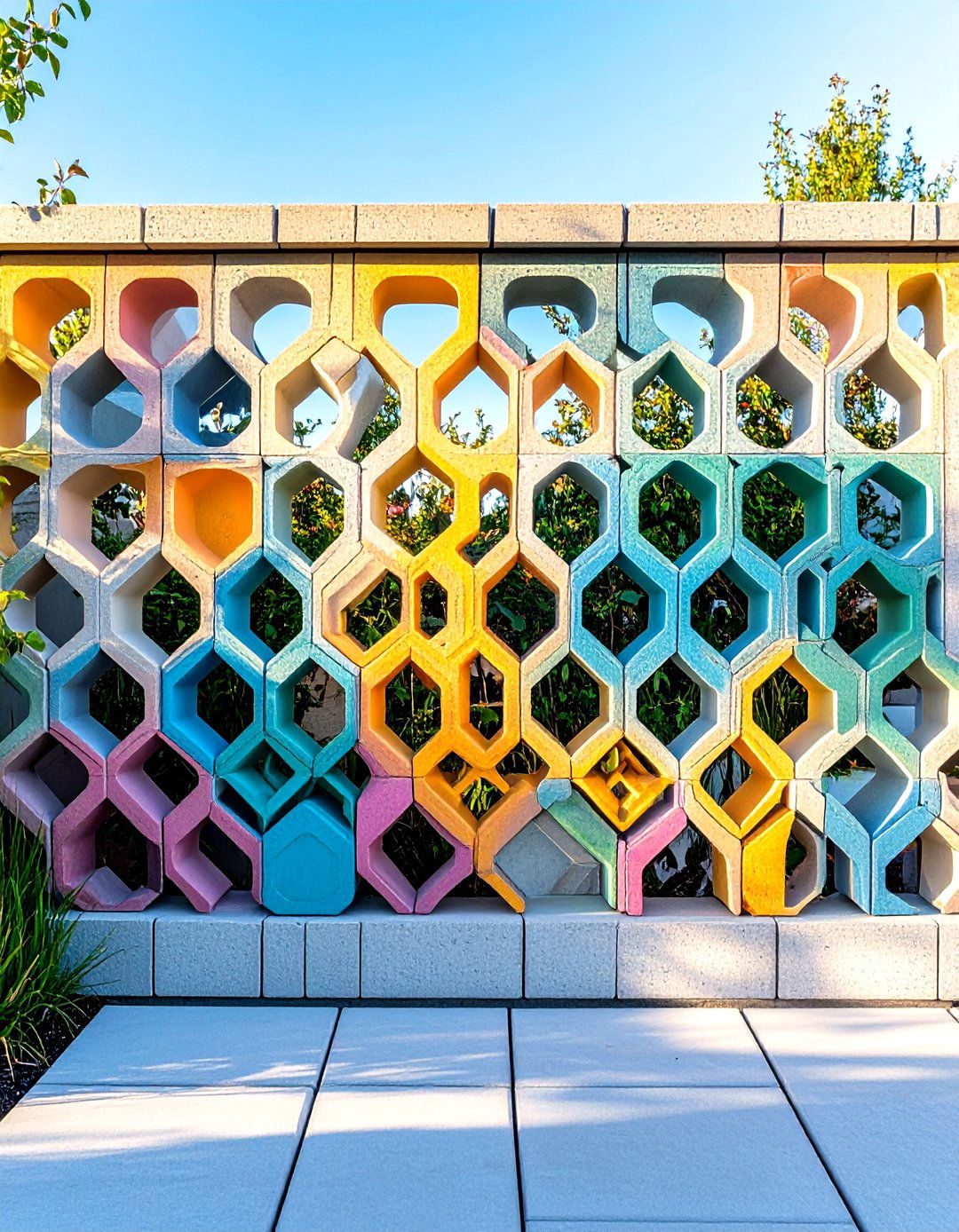 Breeze Block Privacy Screens - 24 Mid-Century Modern Exterior Home Ideas