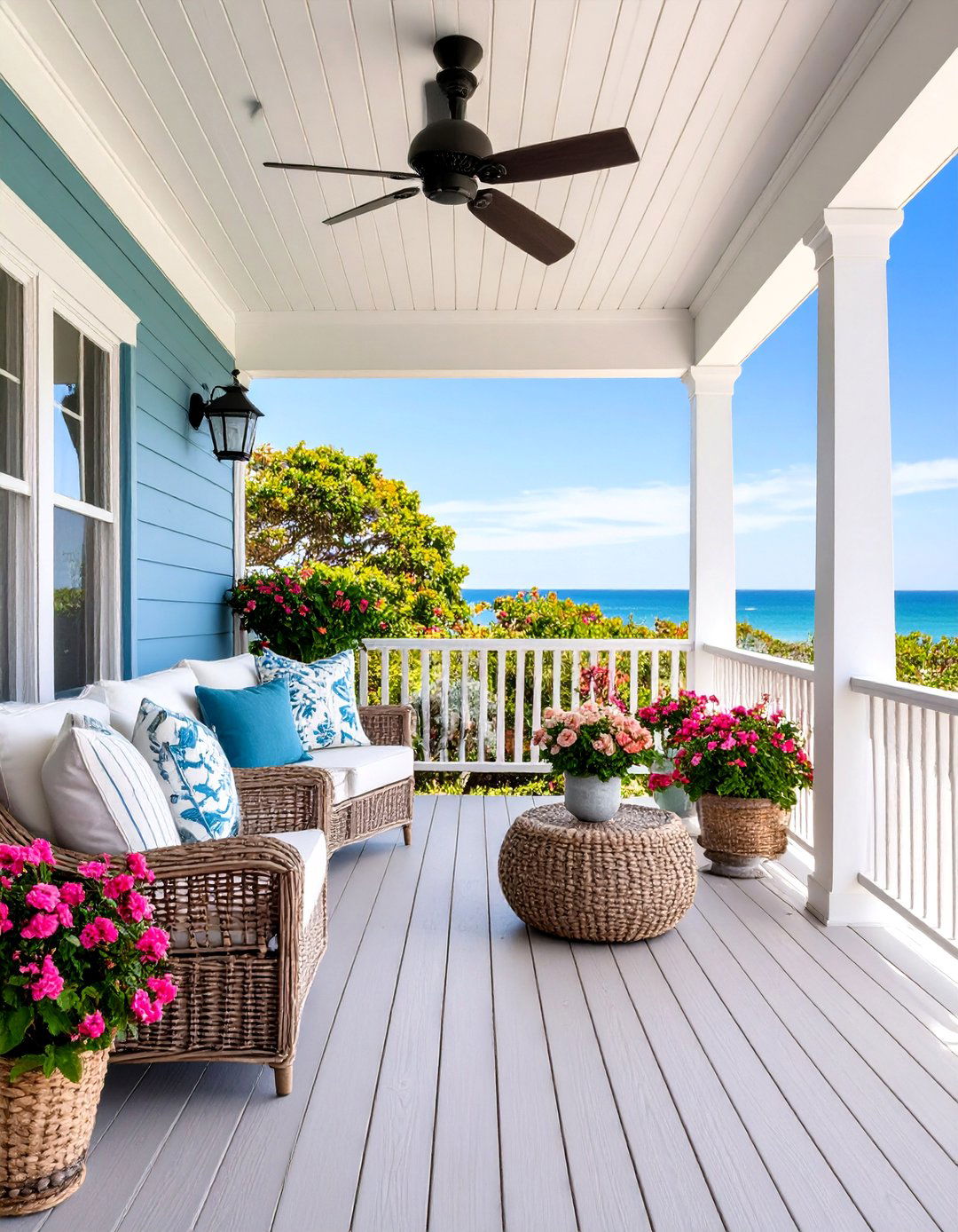 Breezy Porch and Veranda Design - 24 Beach House Decor Ideas