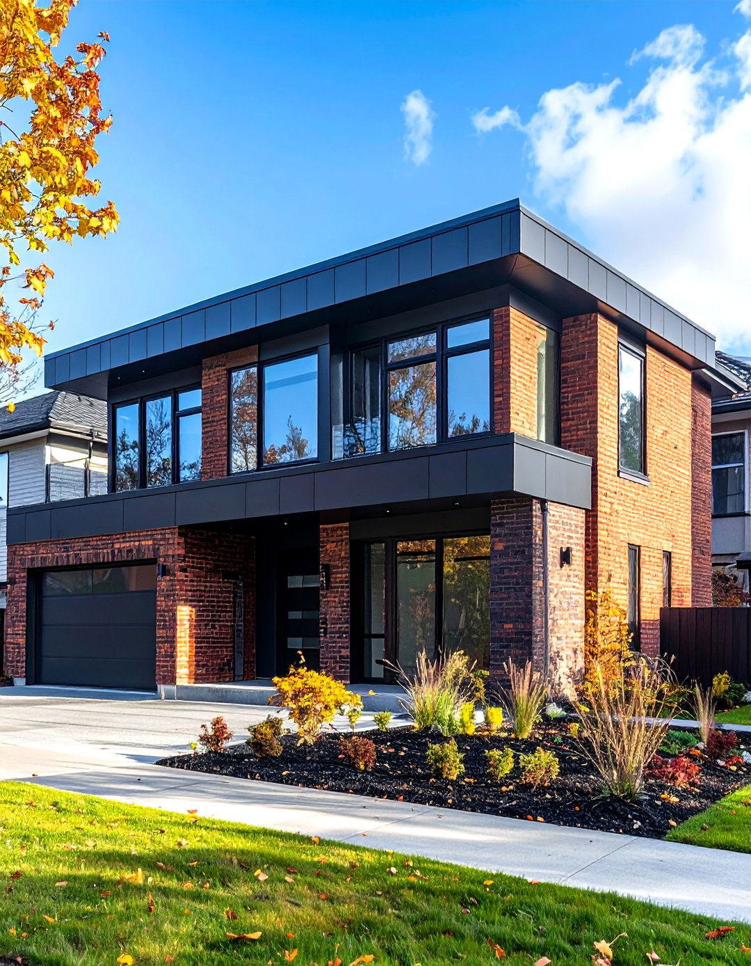Brick Facade Modernization - 24 Mid-Century Modern Exterior Home Ideas