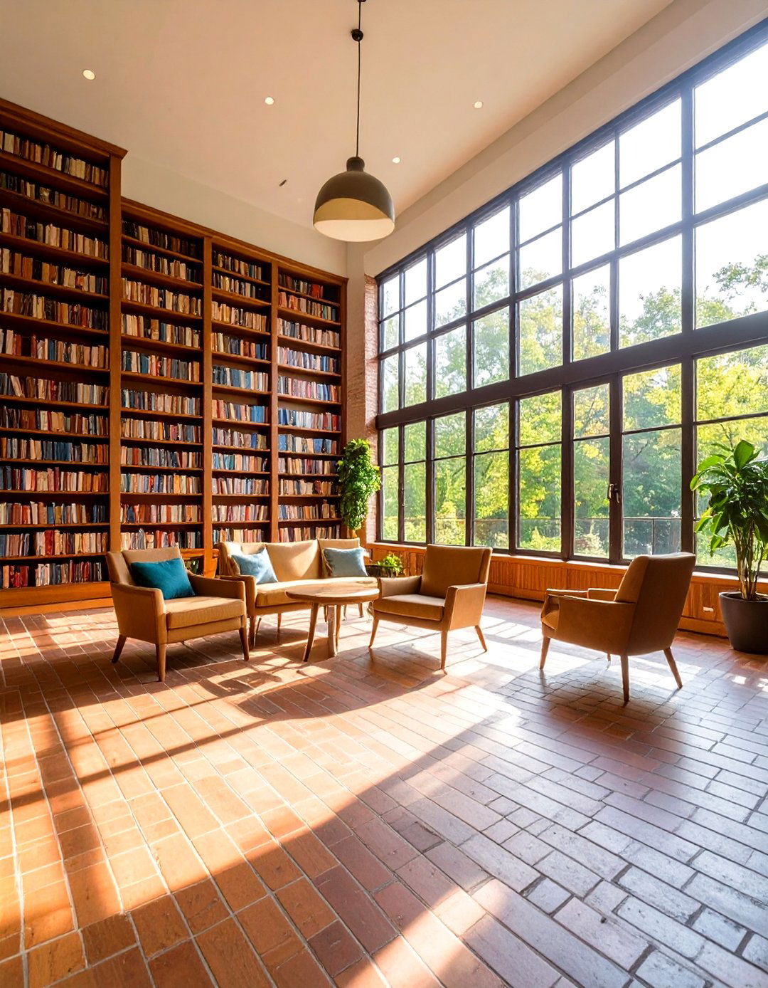 Brick Floor Sunroom Library - 24 Brick Floor Sunroom Ideas