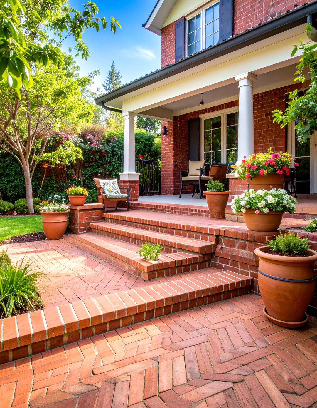 Brick Paver Patio Steps - 24 Patio Steps Ideas