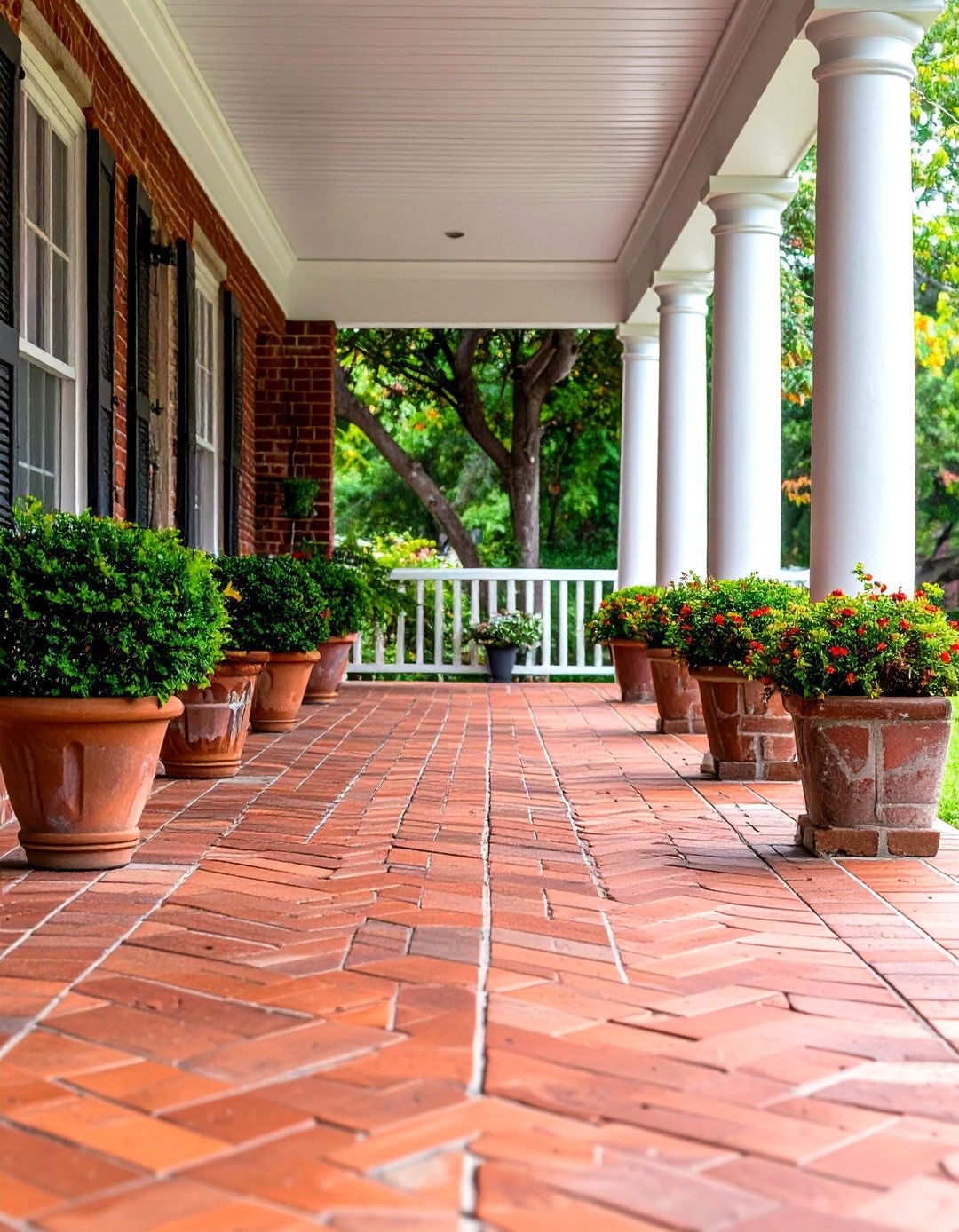 Brick Paver Porch Surfaces - 24 Porch Flooring Options