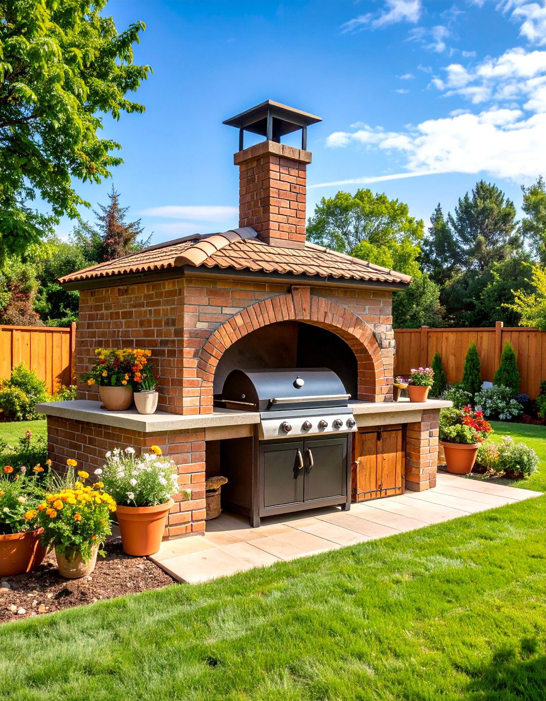 Brick Pizza Oven BBQ Combo - 24 Bbq Pit Ideas