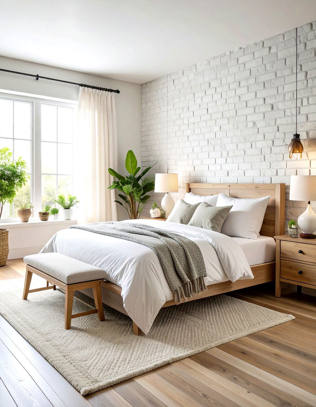 Brick Veneer Bedroom Accent Wall - 24 Bedroom Accent Wall Ideas