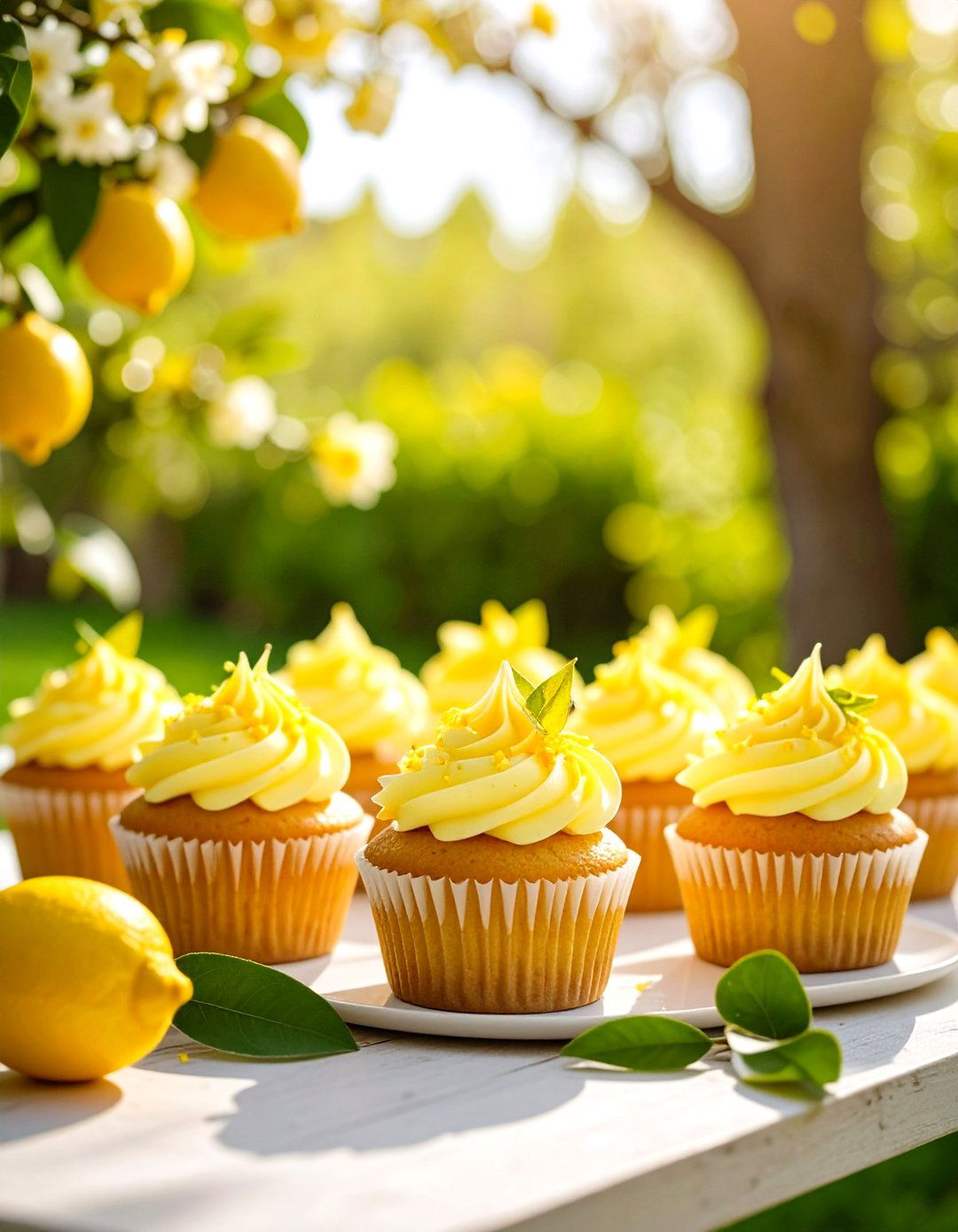 Bright Lemon Sunshine Celebration - 24 Wedding Cupcake Ideas