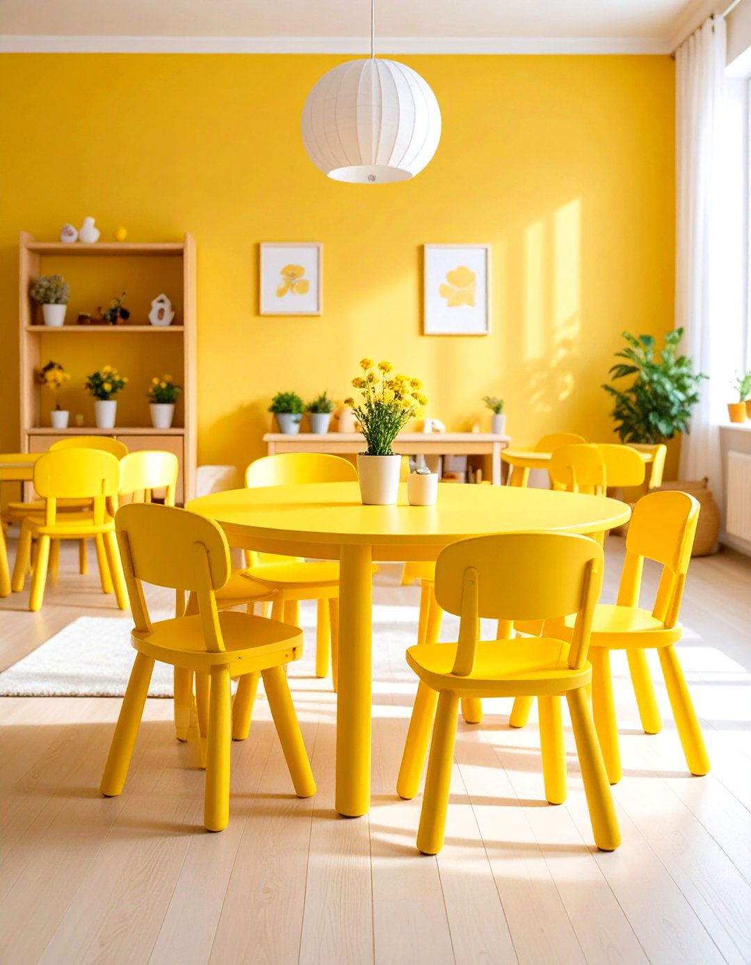 Bright Yellow Children Furniture Sets - 24 Painted Furniture Ideas
