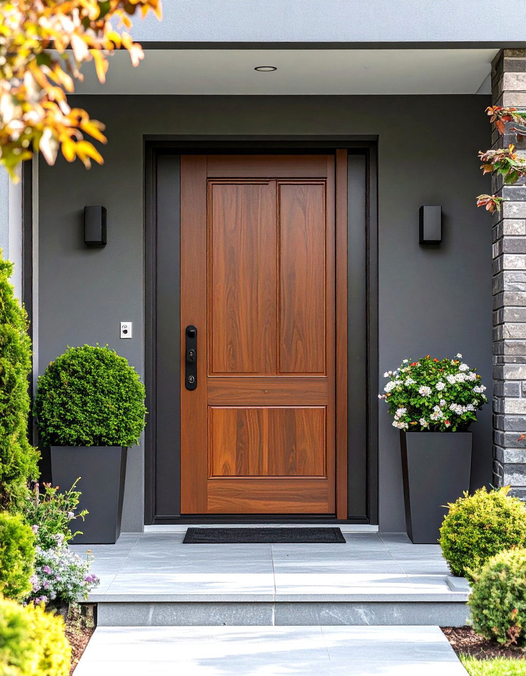 Bronze Brown Door with Metallic Sophistication - 24 Brown House Front Door Colors