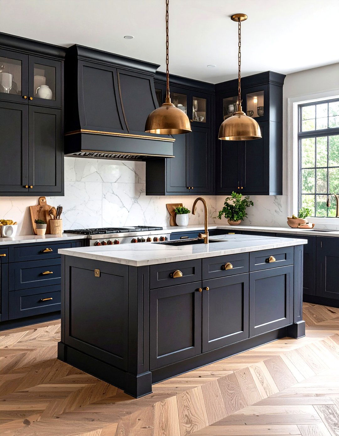 Bronze Hardware Dark Cabinets - 24 Dark Wood Kitchen Cabinets