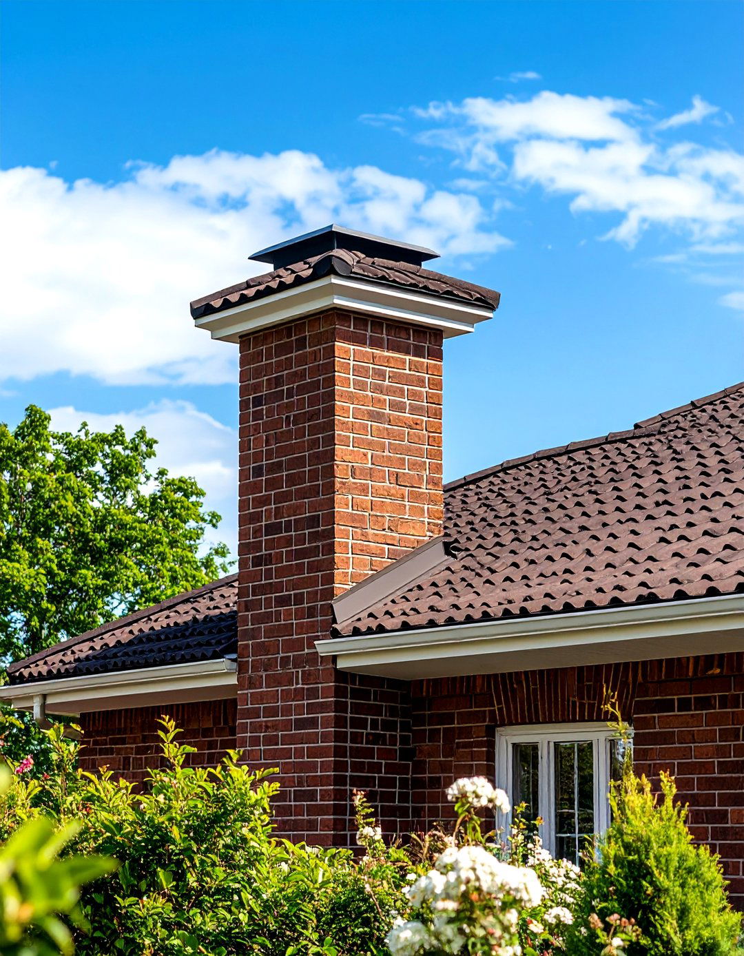 Brown Brick Chimney Designs - 24 Brown Brick Exterior Home Ideas