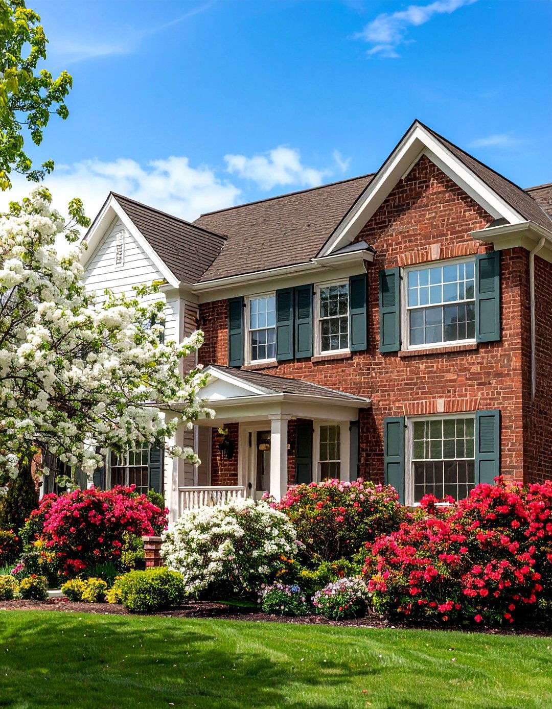 Brown Brick Color Palette Coordination - 24 Brown Brick Exterior Home Ideas