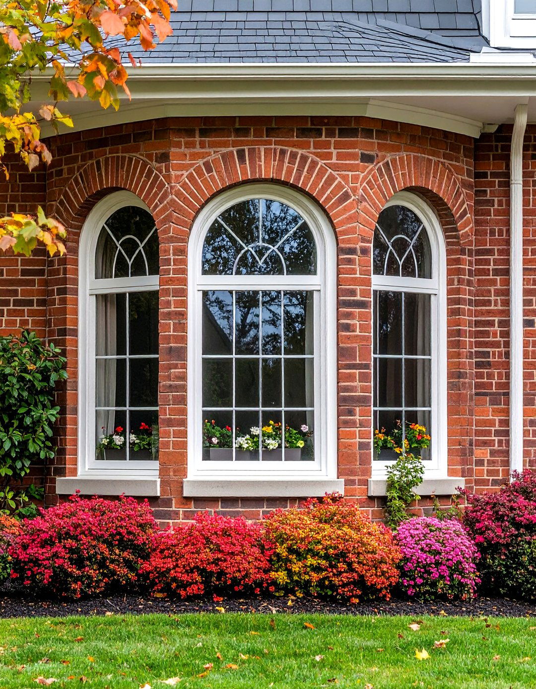 Brown Brick Window Surrounds - 24 Brown Brick Exterior Home Ideas