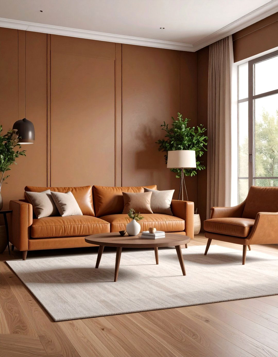 Brown Monochromatic Living Room Sophistication - 24 Brown Living Room Ideas