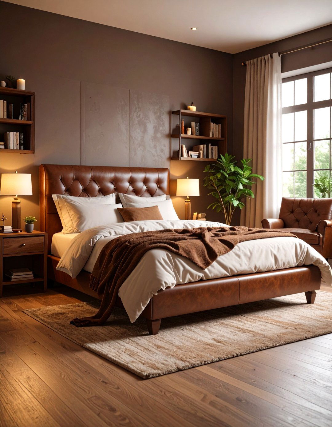Brown Reading Nook Bedrooms - 24 Brown Bedroom Ideas
