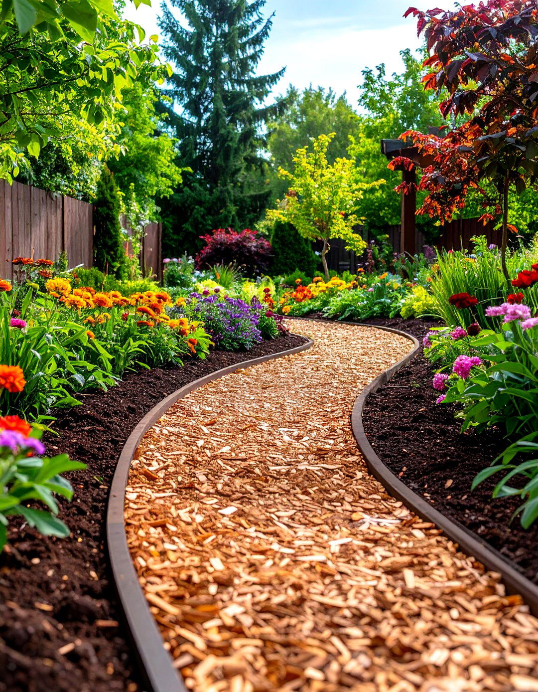 Budget Conscious Mulch Routes - 24 Mulch Pathway Ideas