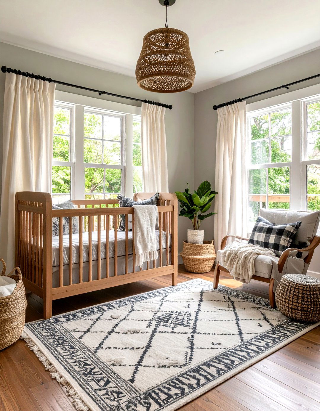Buffalo Check Farmhouse Nursery - 24 Farmhouse Nursery Ideas