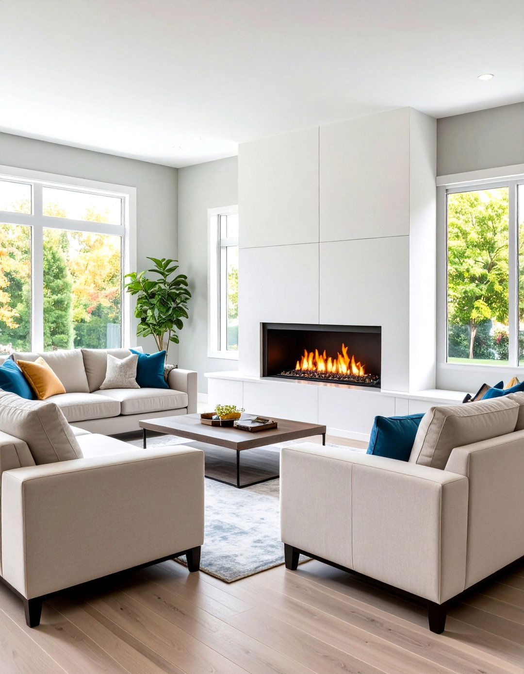 Built In Gas Linear Fireplaces - 24 linear fireplace ideas