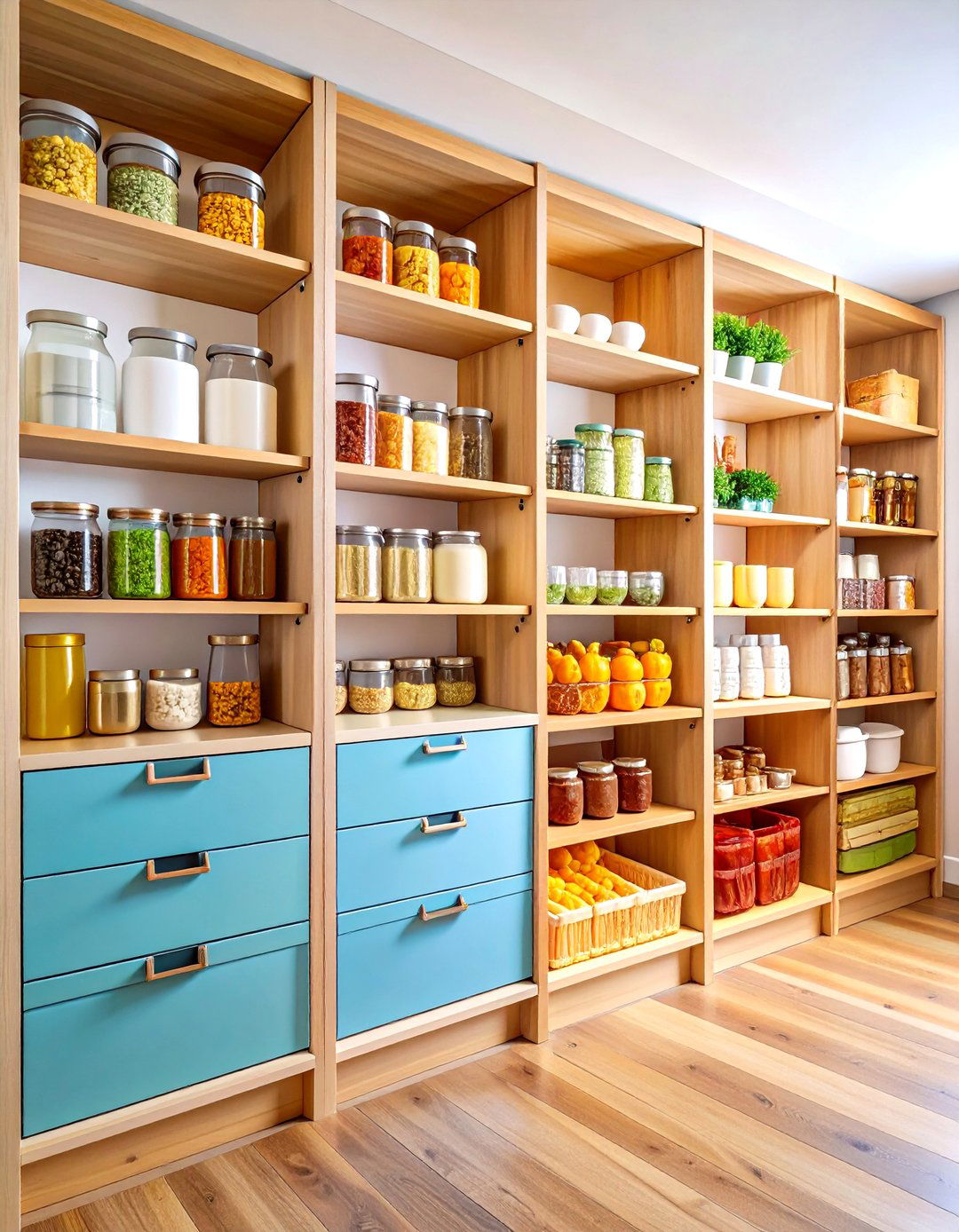 Built In Pantry Cabinet Organization Systems - 24 Floor to Ceiling Kitchen Cabinets